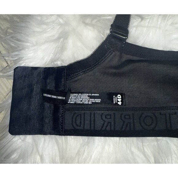 Torrid Curve Logo Red Plaid Cotton Lightly Lined T-Shirt Bra UW Womens 44D - Picture 8 of 8